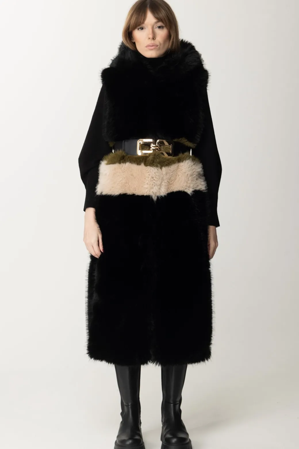 Donna Yes London Gilet In Ecopelliccia