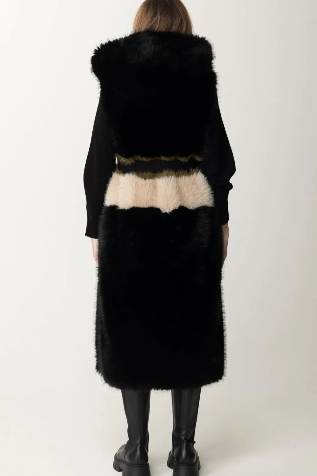 Donna Yes London Gilet In Ecopelliccia